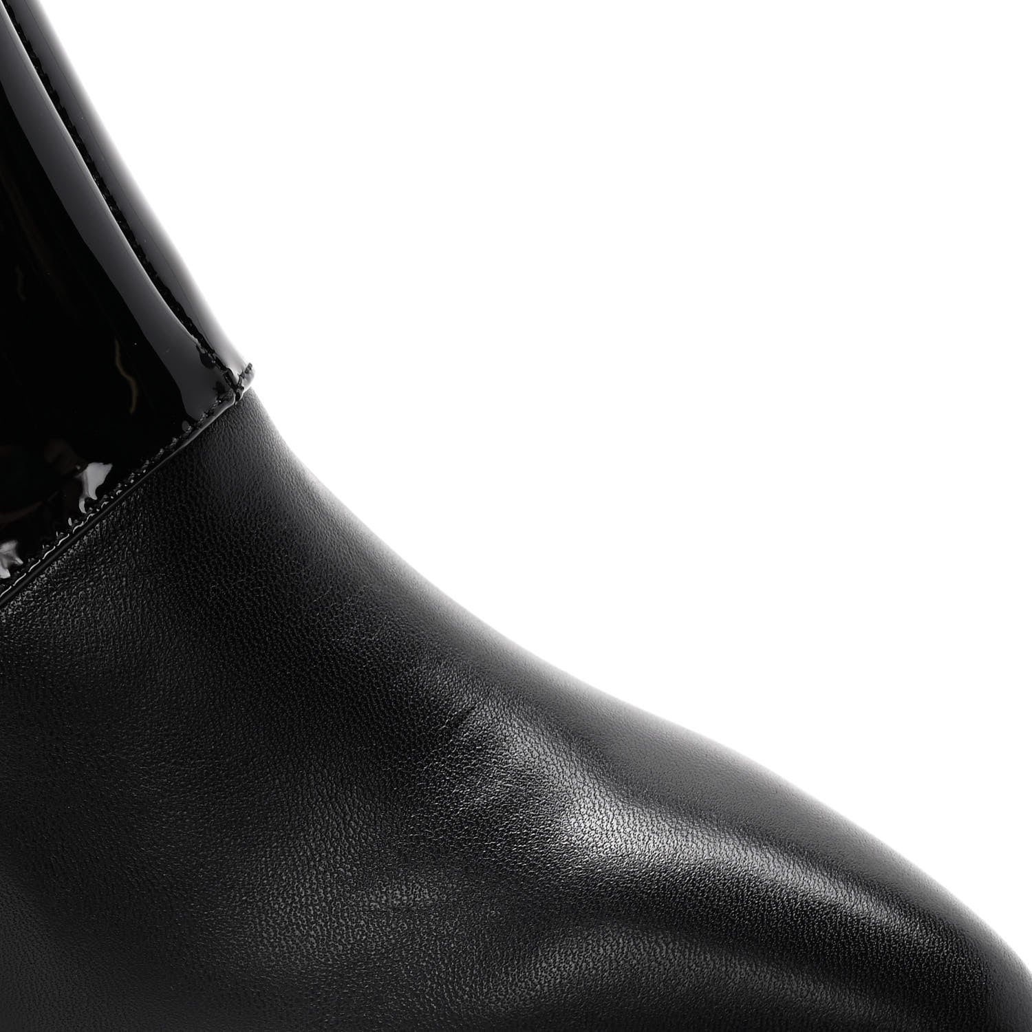 Chanel Lambskin Patent Calfskin Short Ankle Boots 36.5 Black 12 of 13