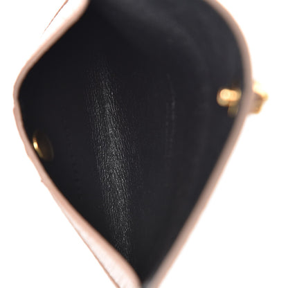 Alexander McQueen Calfskin Skull Envelope Card Holder Teint 5 of 7