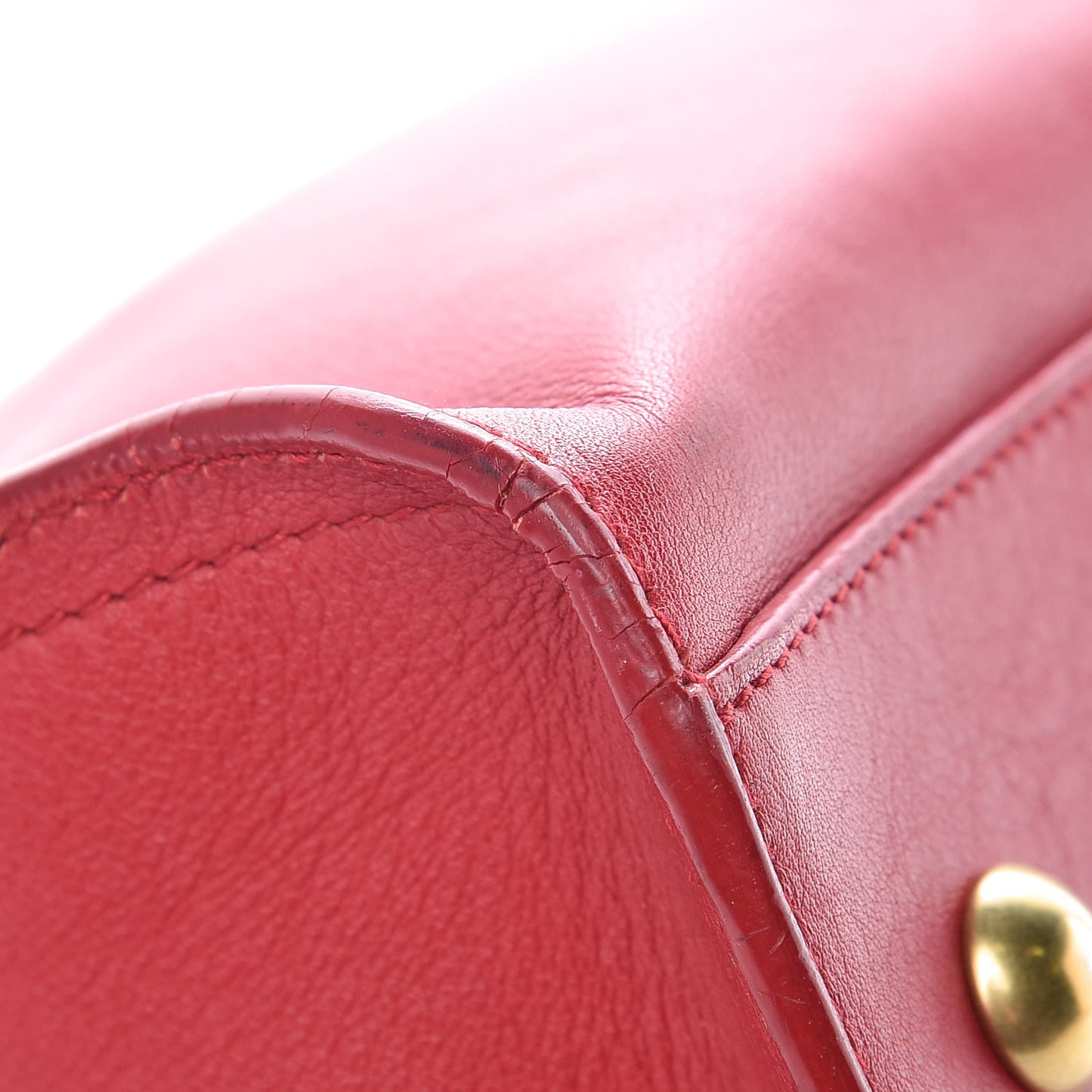 Calfskin Small Classic Y Cabas Rouge Orient