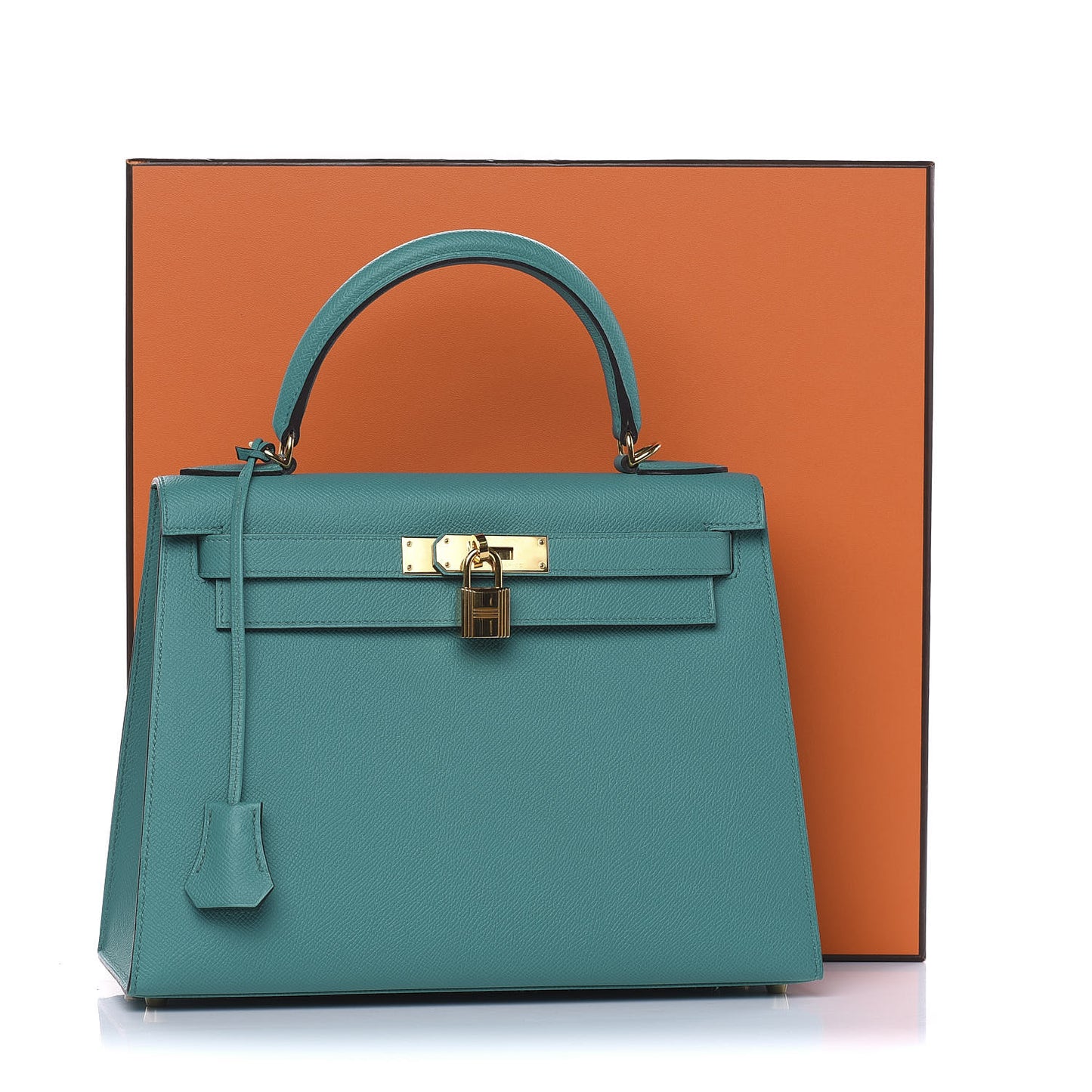 Epsom Kelly Sellier 28 Bleu Paon