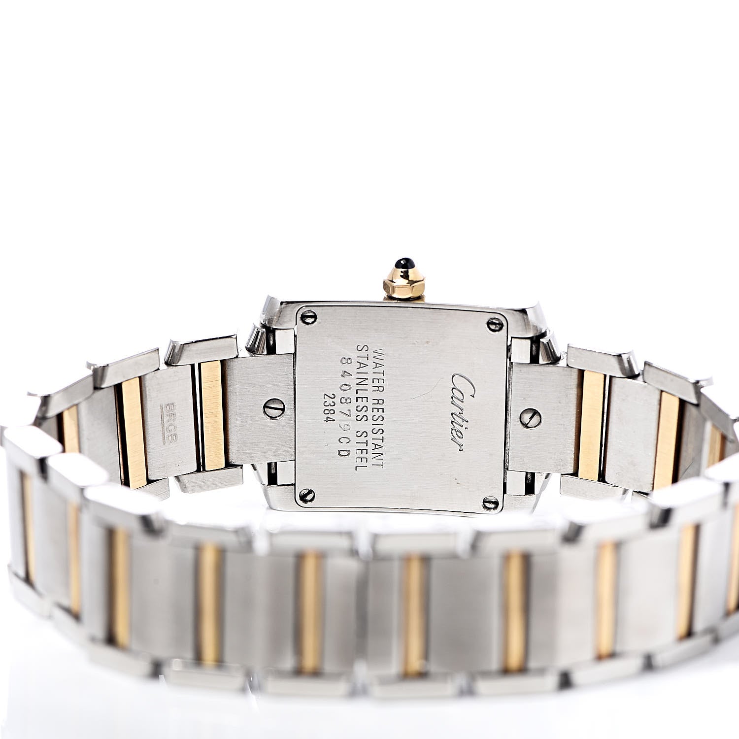 Cartier Stainless Steel 18K Yellow Gold 20mm Tank Francaise Quartz Watch 5 of 7