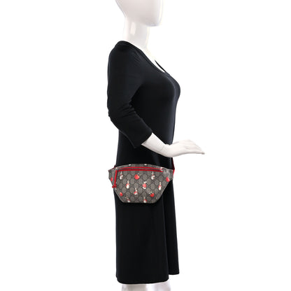 Gucci X PETER RABBIT GG Supreme Monogram Rabbit Print Childrens Belt Bag Beige Ebony Red 2 of 10