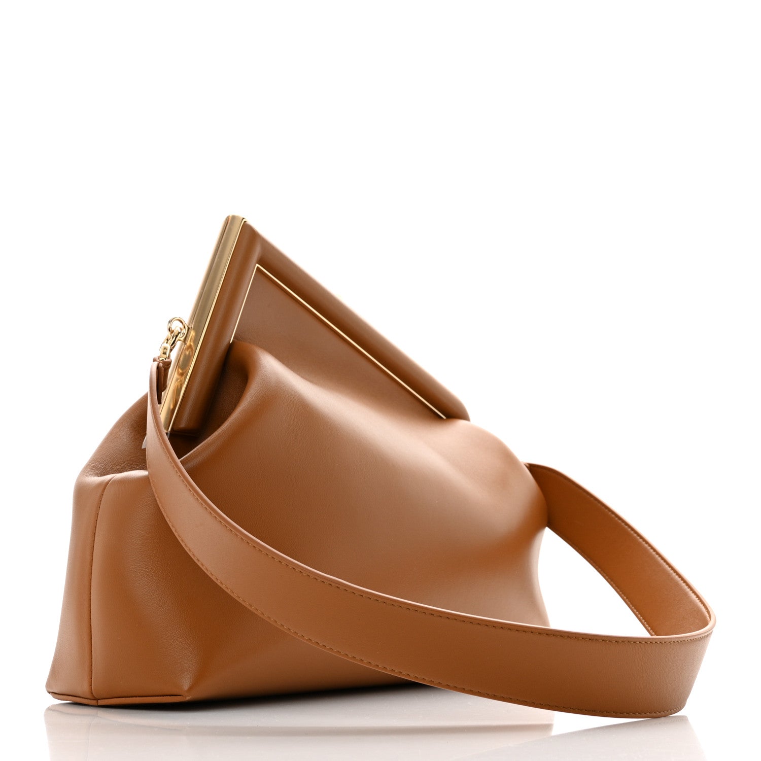 Fendi Shiny Nappa Medium Fendi First Caramello 2 of 11