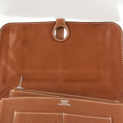 Hermes Togo Dogon Duo Wallet Gold 8 of 9