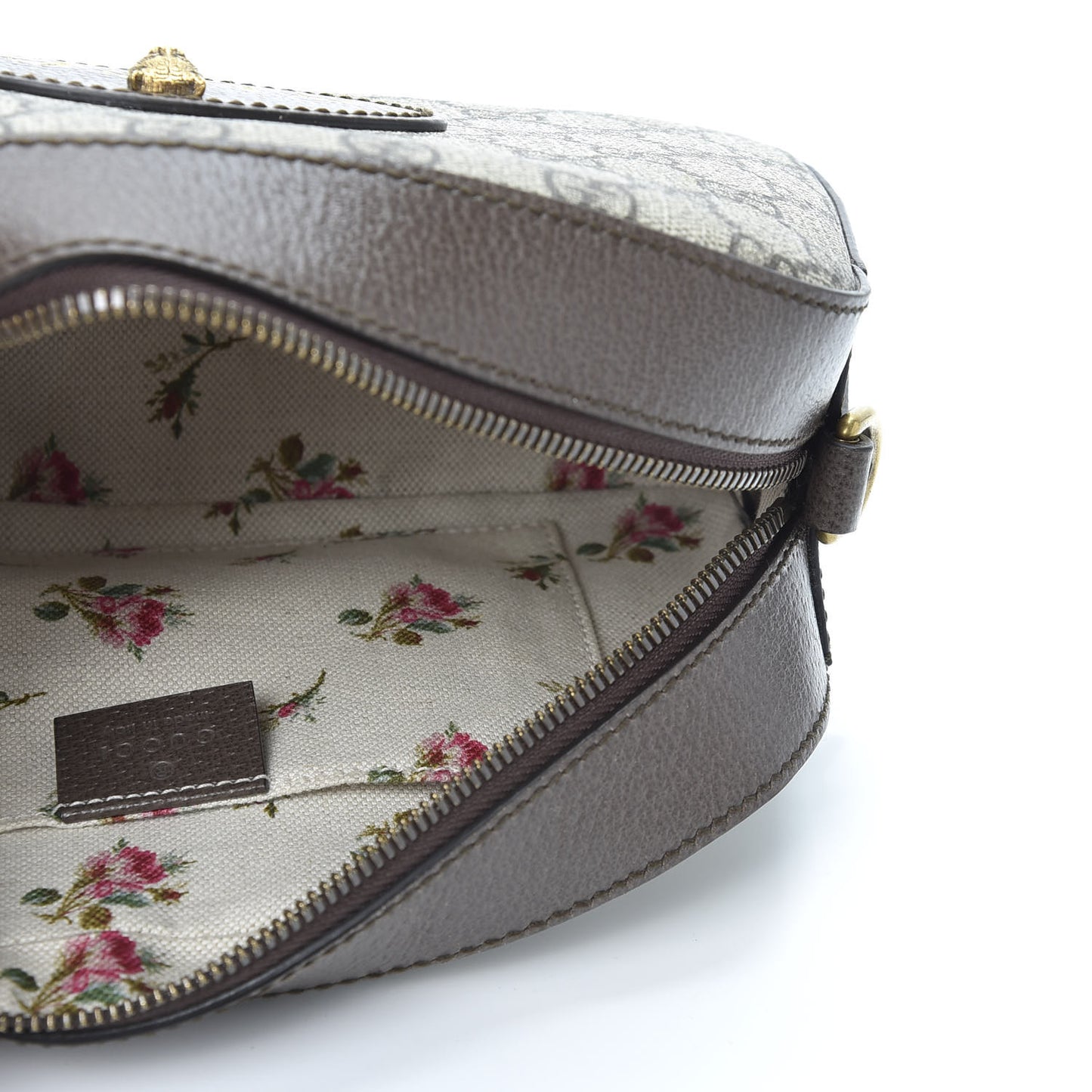 GG Supreme Monogram Web Neo Vintage Shoulder Bag Beige New Acero Crop