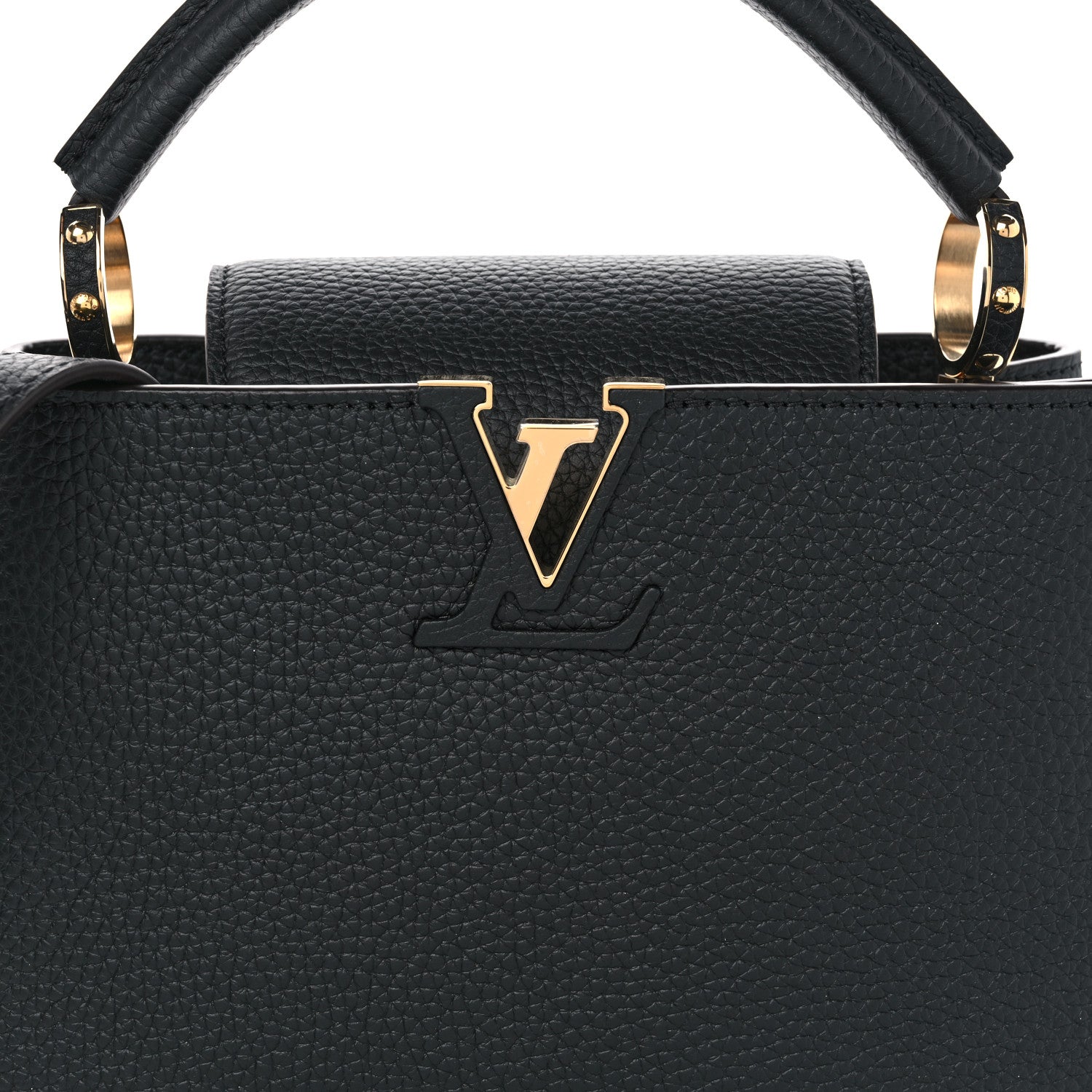 Louis Vuitton Taurillon Capucines BB Black 7 of 9