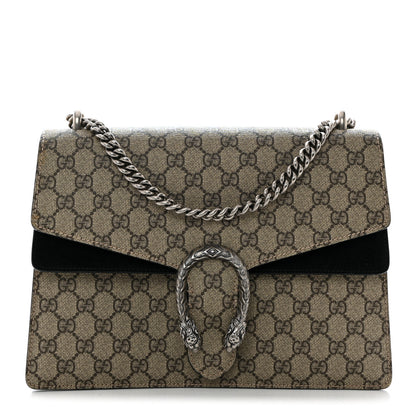 Gucci GG Supreme Monogram Medium Dionysus Shoulder Bag Black 1 of 10