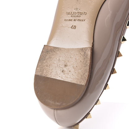Valentino Garavani Patent Rockstud Ballerina Flats 40 Poudre 10 of 11