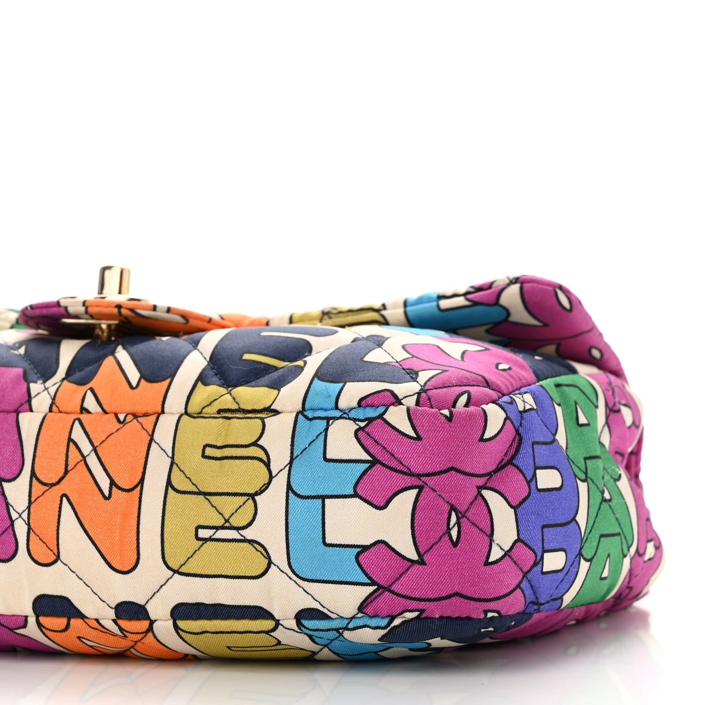 Printed Silk CC Small Single Flap Multicolor