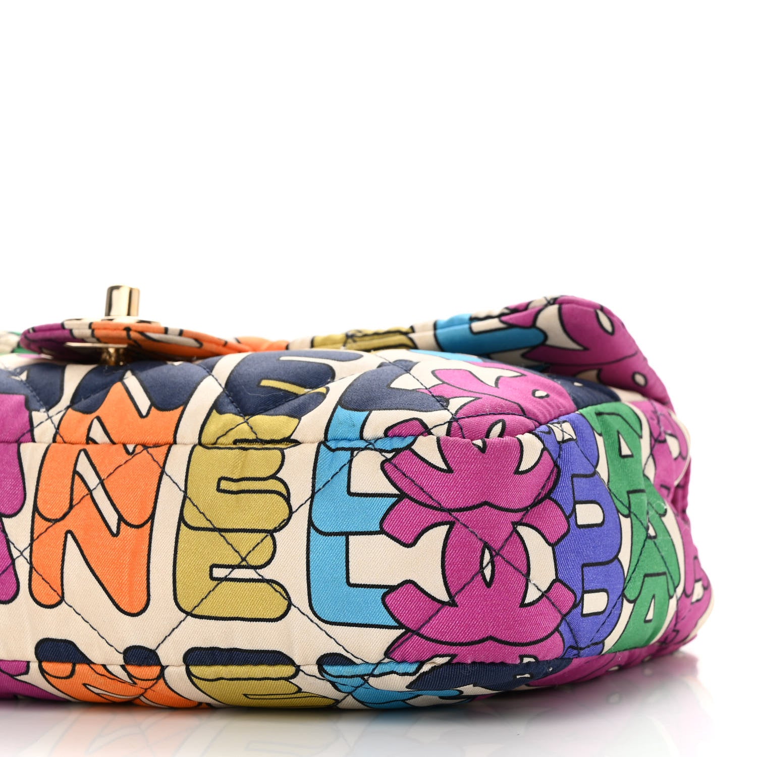 Chanel Printed Silk CC Small Single Flap Multicolor 10 of 11
