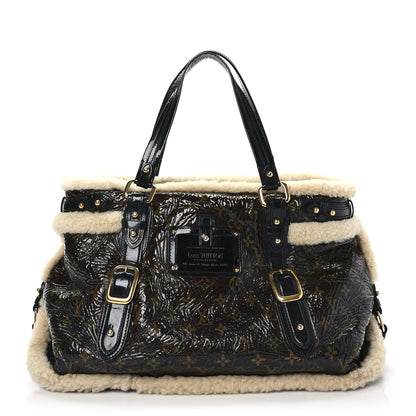 Louis Vuitton Patent Monogram Shearling Sac Thunder 1 of 12