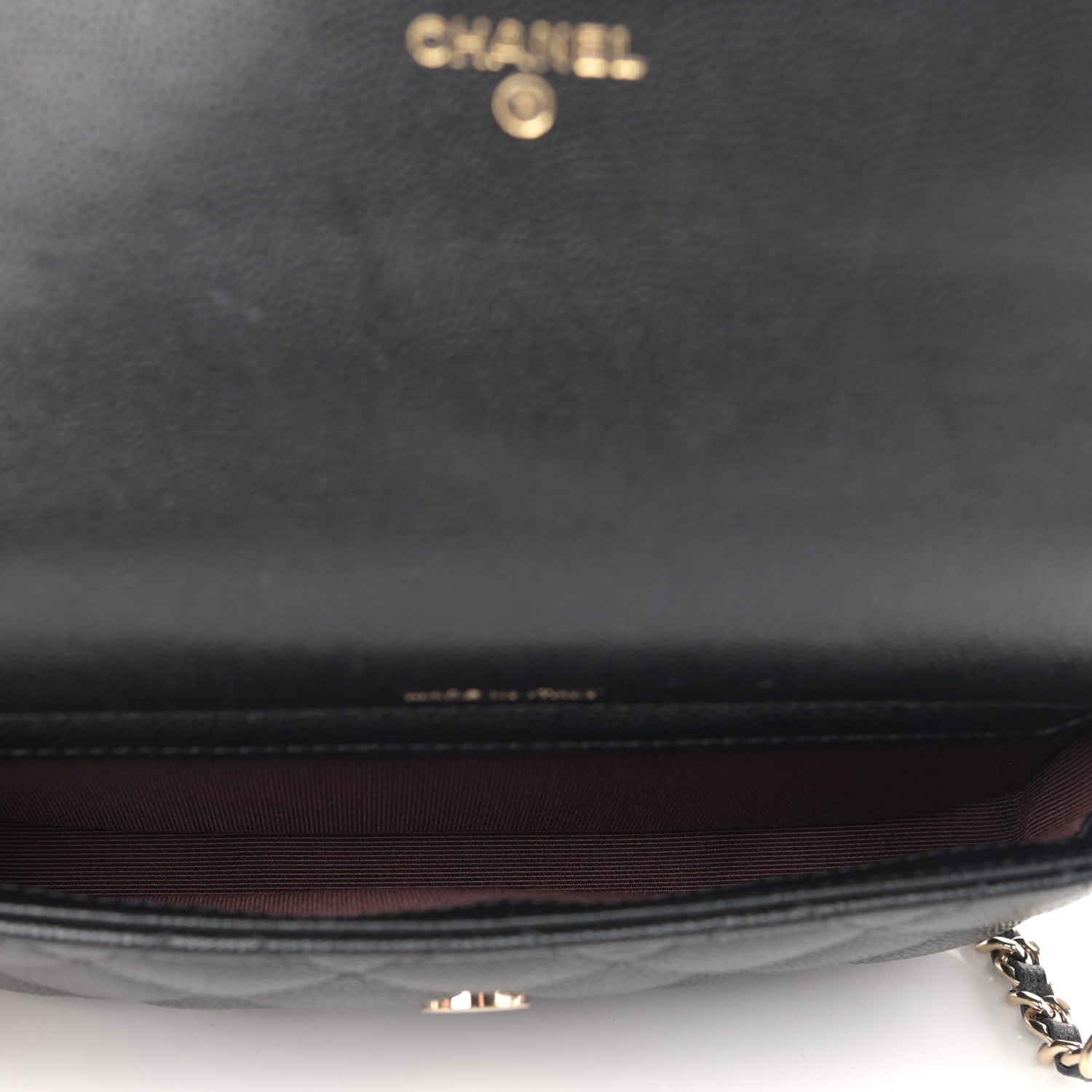 Chanel Caviar Quilted Flap Phone Holder With Chain Black 5 of 13
