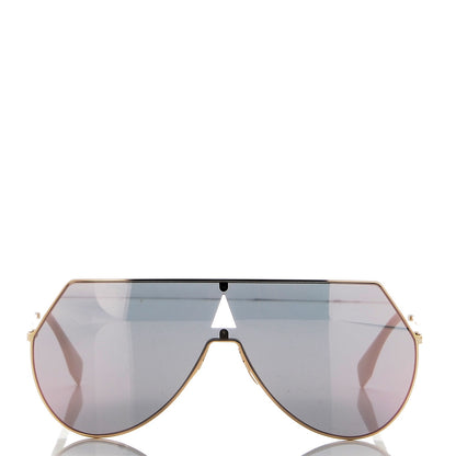 Fendi Metal Mirrored Eyeline Sunglasses FF 0193/S Matte Gold 2 of 9
