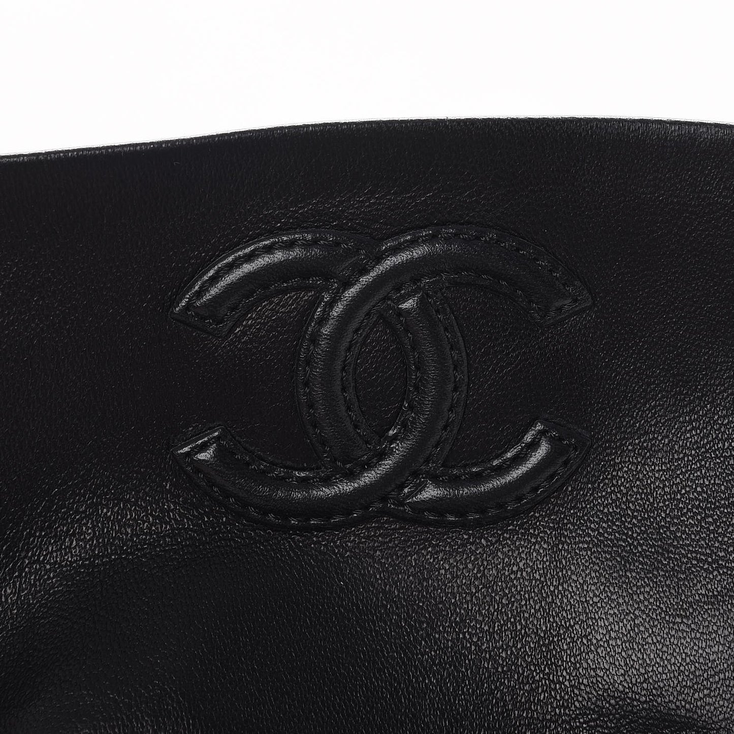 Lambskin Cap Toe High Boots 38 Black