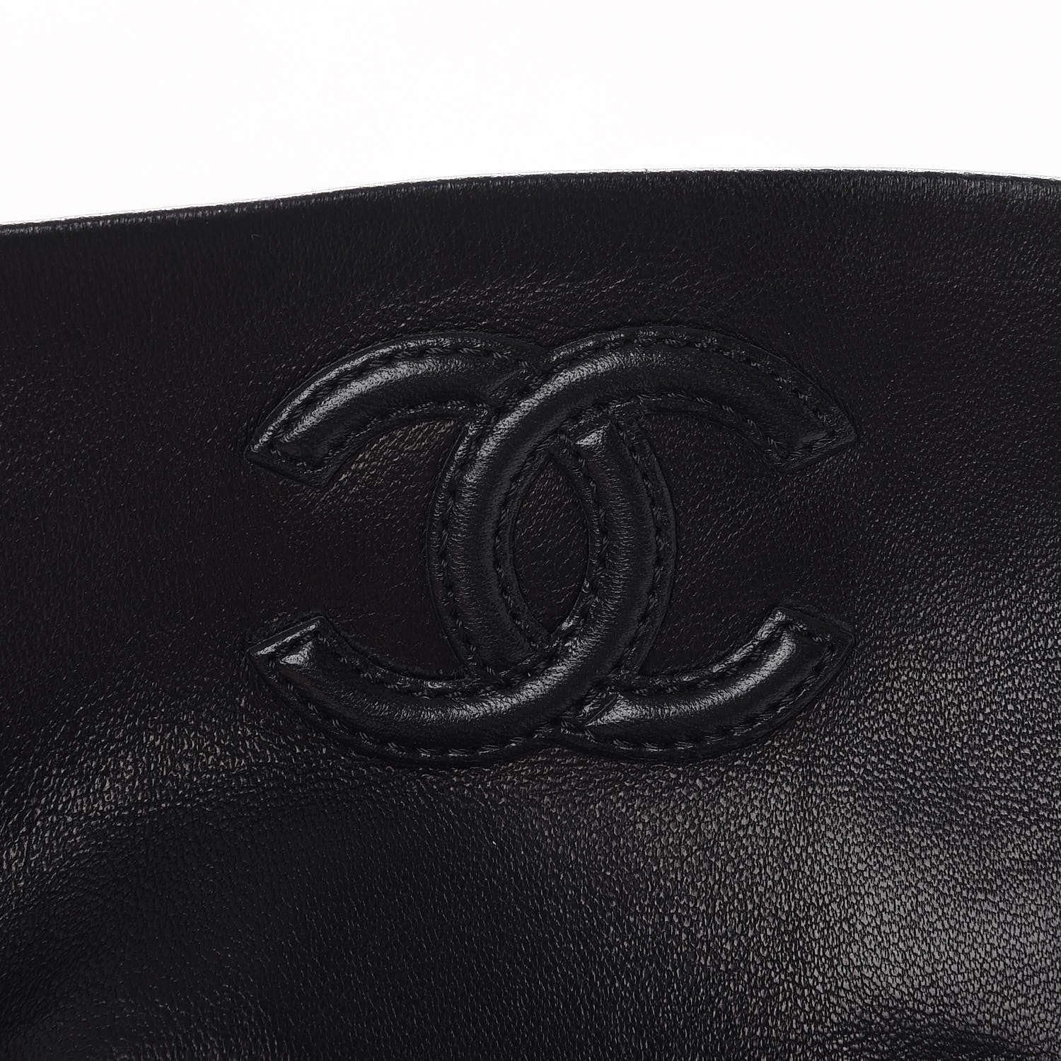 Chanel Lambskin Cap Toe High Boots 38 Black 9 of 9