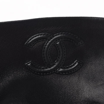 Chanel Lambskin Cap Toe High Boots 38 Black 9 of 9
