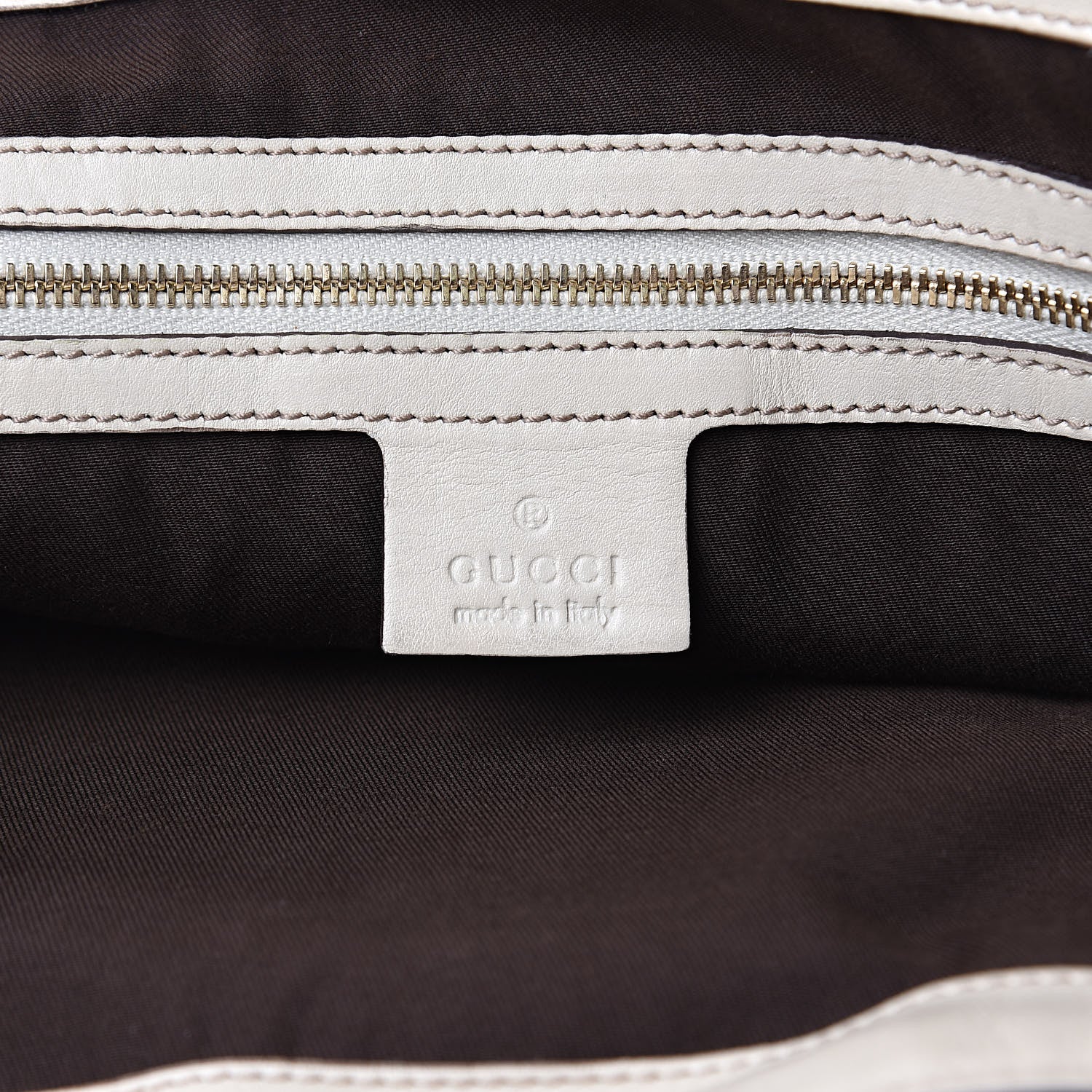 Gucci Calfskin Medium Britt Tote Off White 6 of 11