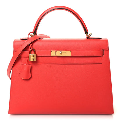 Hermes Epsom Kelly Sellier 32 Rose Jaipur 1 of 11