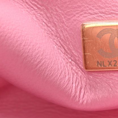 Chanel Shearling Lambskin Quilted Small CC Vanity Case Pink 7 of 10