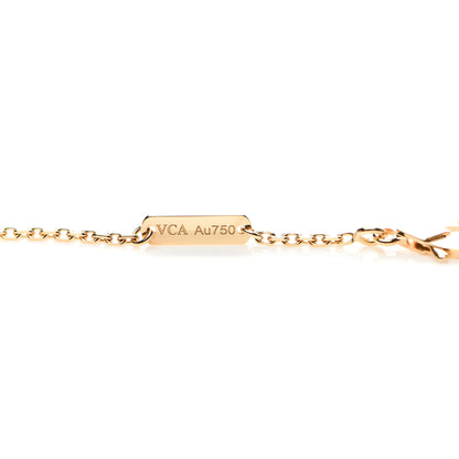 Van Cleef & Arpels 18K Yellow Gold Black Onyx Vintage Alhambra Pendant Necklace 4 of 6