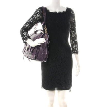 Proenza Schouler Lambskin PS1 Large Satchel Plum 2 of 5
