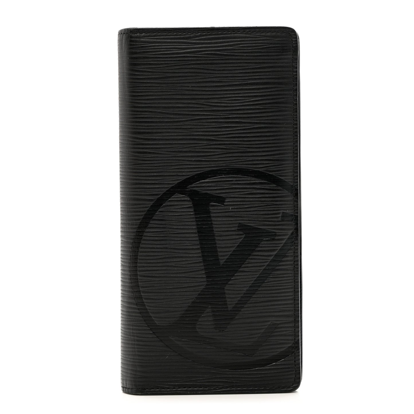 Epi LV Circle Brazza Wallet Black
