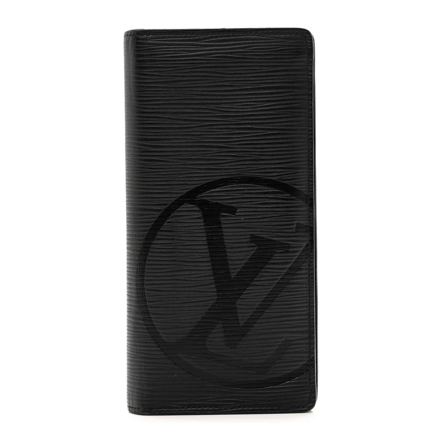 Louis Vuitton Epi LV Circle Brazza Wallet Black 1 of 7