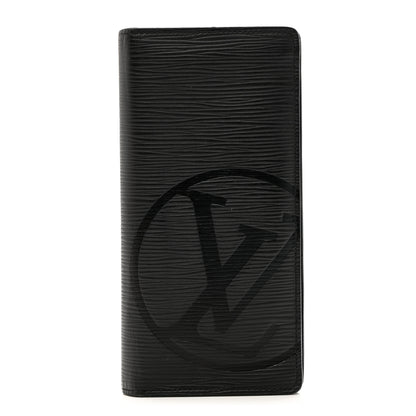 Louis Vuitton Epi LV Circle Brazza Wallet Black 1 of 7