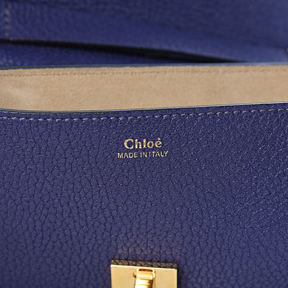 Chloe Grained Lambskin Mini Drew Shoulder Bag Royal Navy 6 of 11