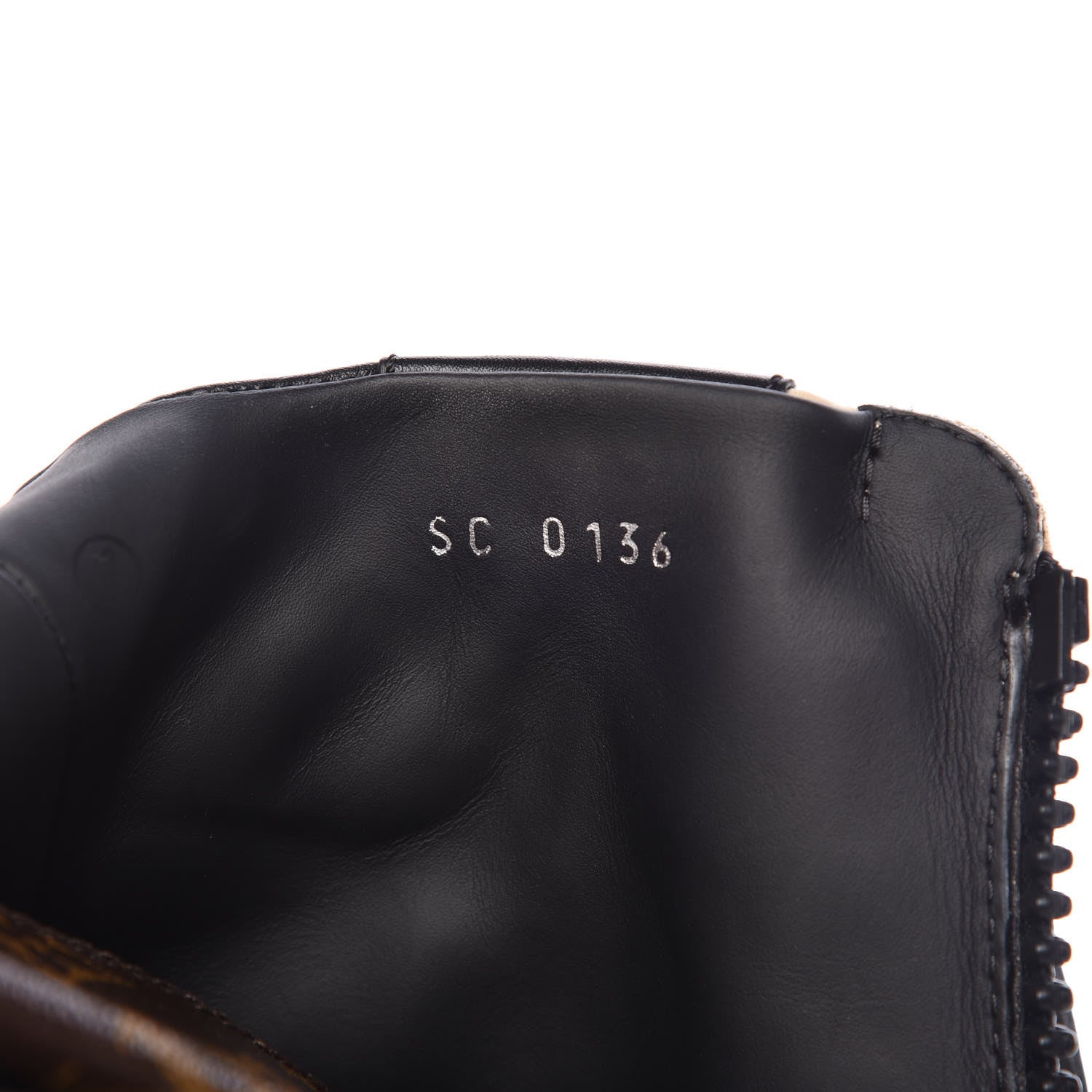 Louis Vuitton Calfskin Monogram Lauretate Half Boots 38 Beige 6 of 12