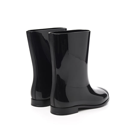 Chanel Rubber Rain Boots 41 Black 4 of 10