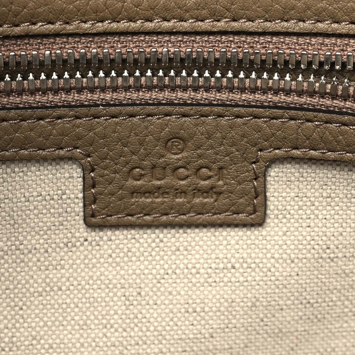 Piuma Calfskin Jumbo GG Embossed Briefcase Good Taupe