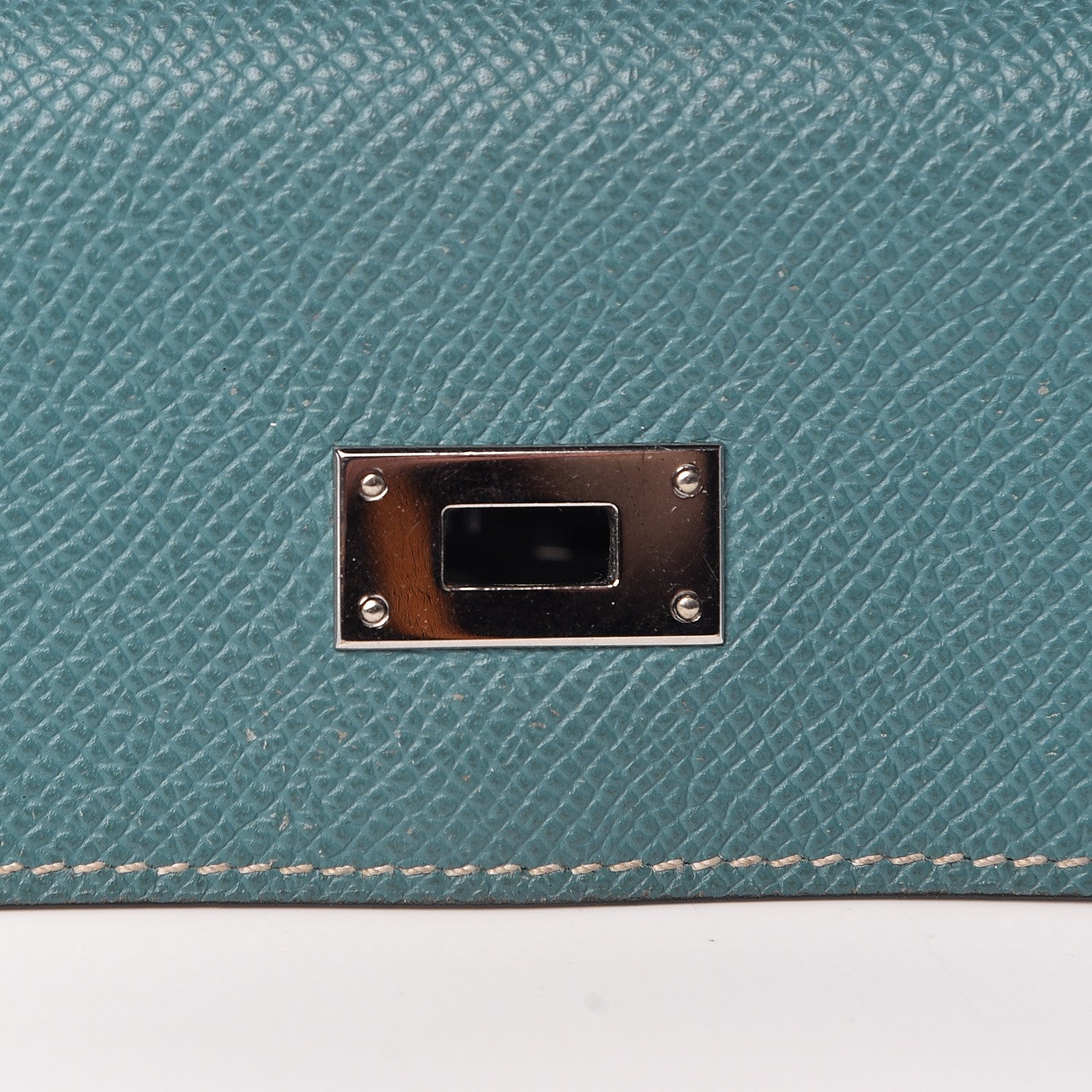 Hermes Epsom Kelly Longue Wallet Blue Jean 17 of 26