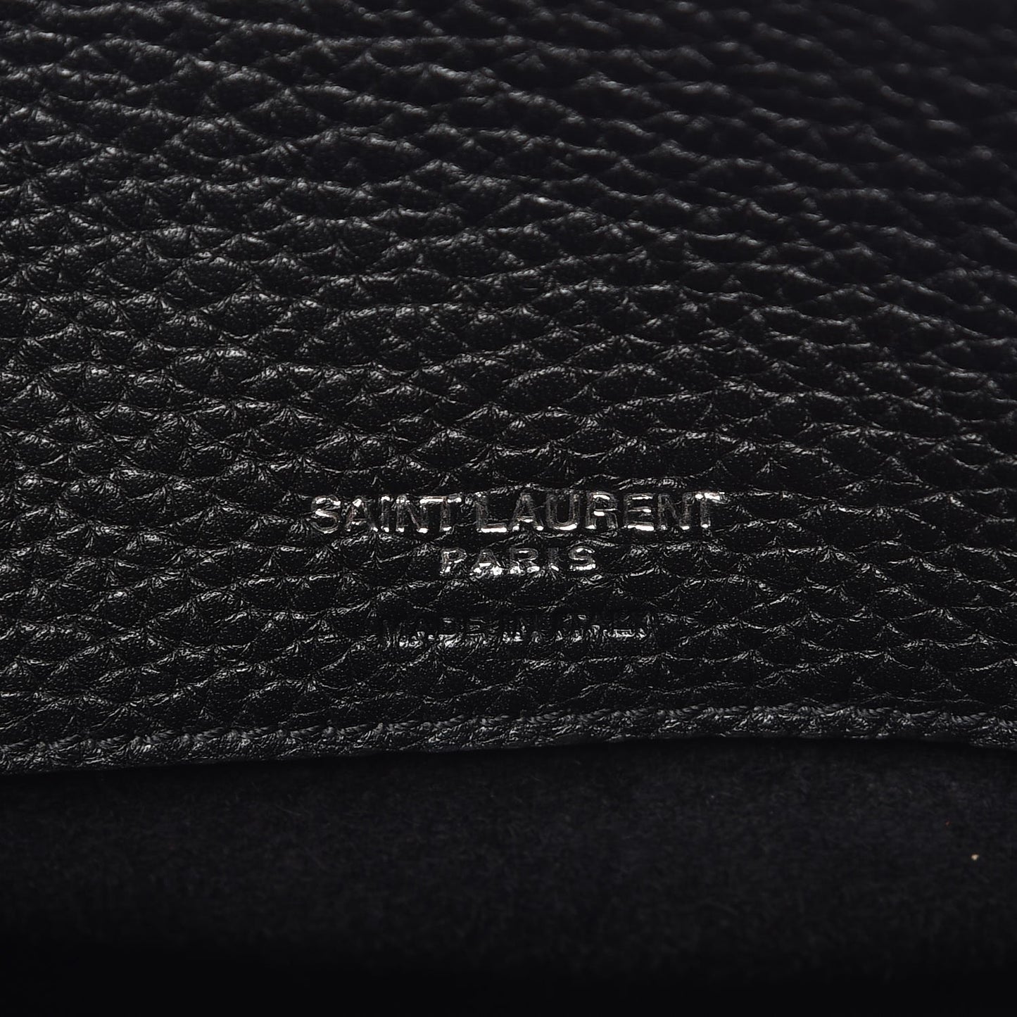 Grained Calfskin Baby Sac De Jour Souple Black