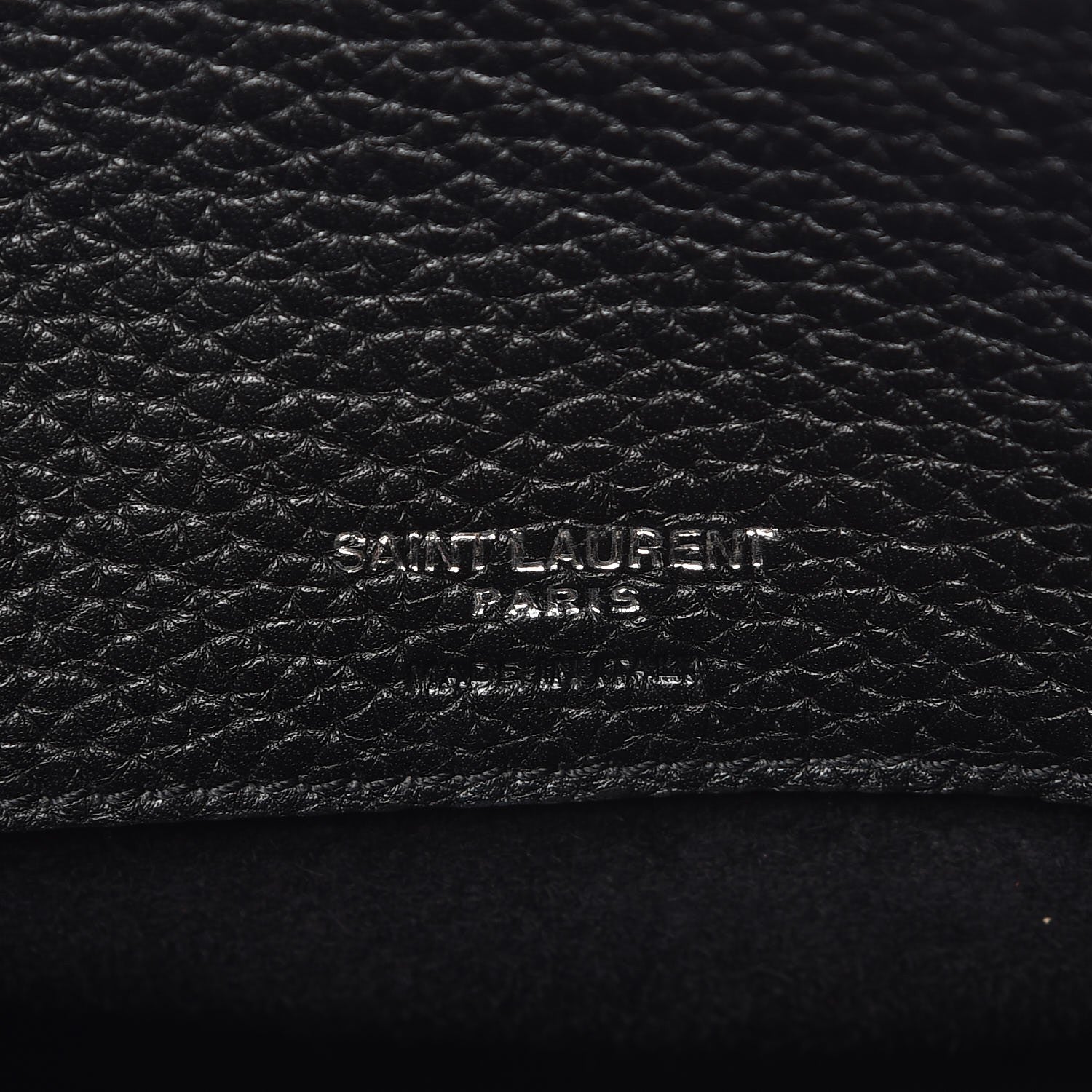 Saint Laurent Grained Calfskin Baby Sac De Jour Souple Black 7 of 8