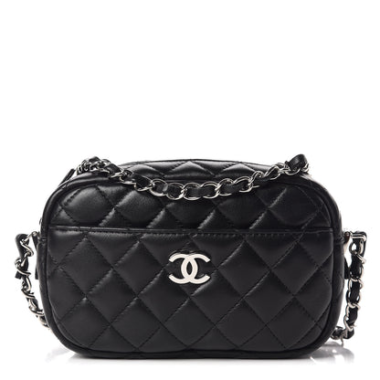Chanel Lambskin Quilted Small Timeless Camera Case Black 1 of 10