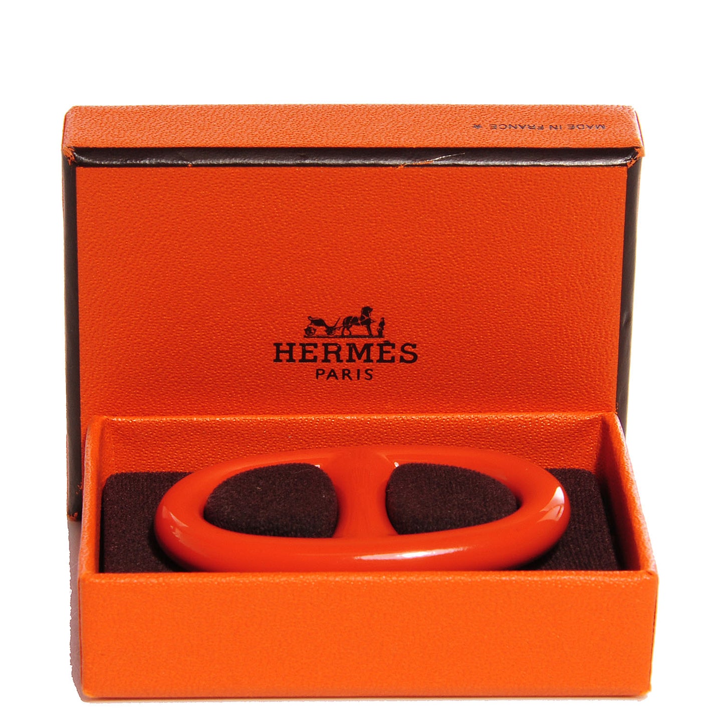 Lacquer Chaine D'Ancre Scarf Ring Orange