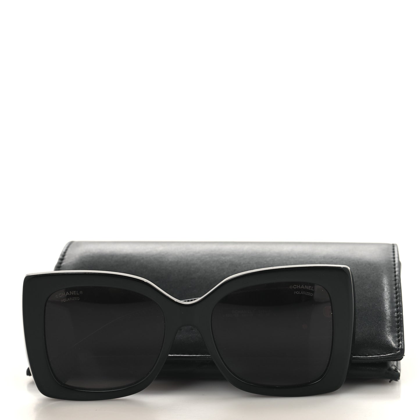 Square Polarized CC Sunglasses 5494-A Black