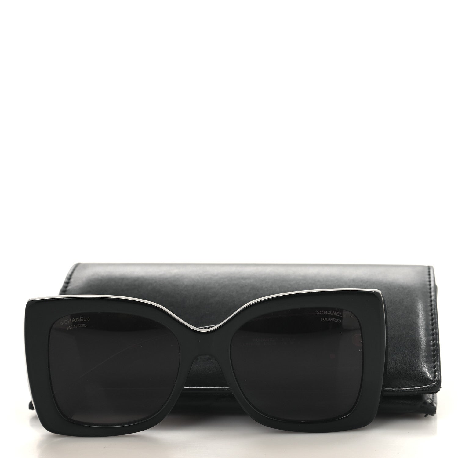 Chanel Square Polarized CC Sunglasses 5494-A Black 7 of 7