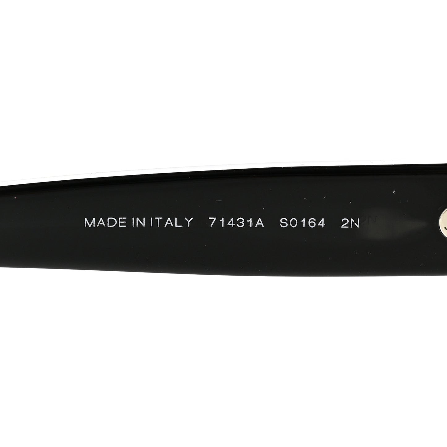 Acetate Crystal CC Shield Sunglasses 71431A Black Silver