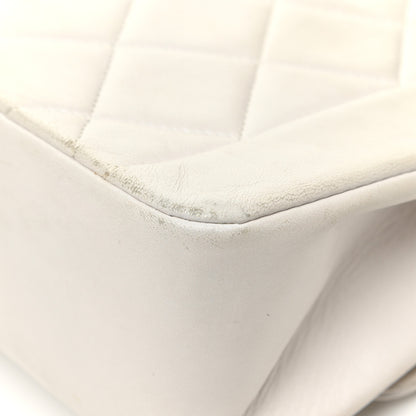 Chanel Lambskin Quilted Medium Single Flap White 23 of 24