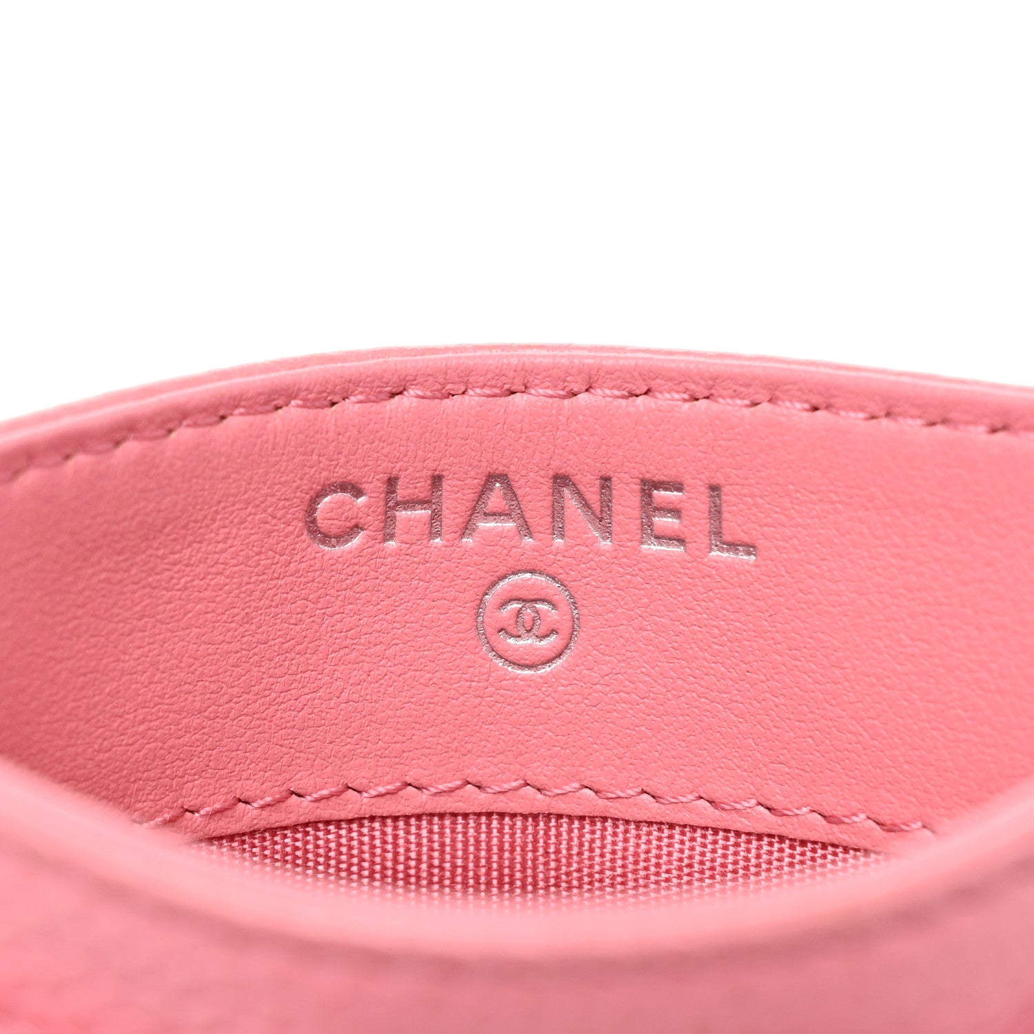 Chanel Caviar Chevron Quilted Boy Card Holder Pink 8 of 11