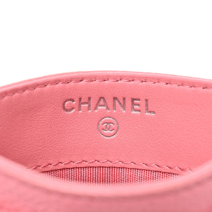 Chanel Caviar Chevron Quilted Boy Card Holder Pink 8 of 11