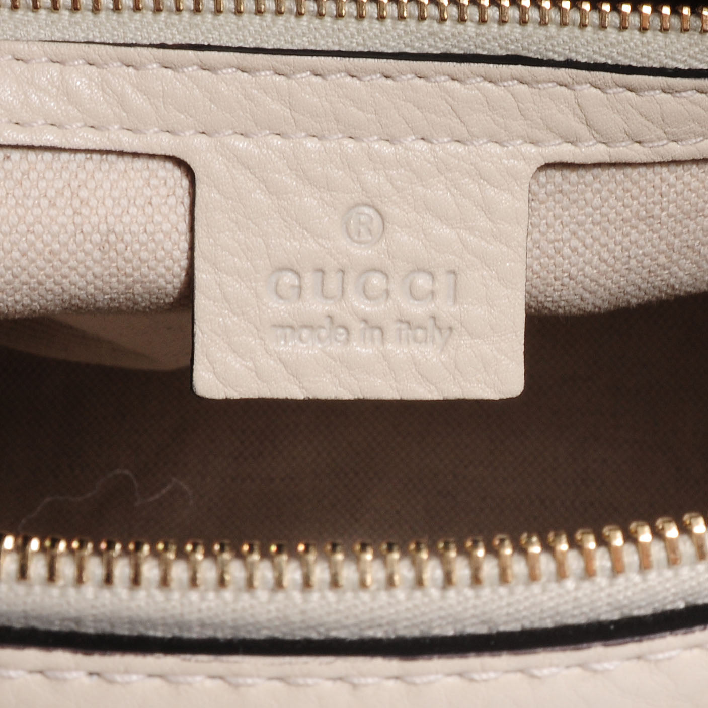 Gucci Leather Vintage Web Medium Boston Off White 6 of 7