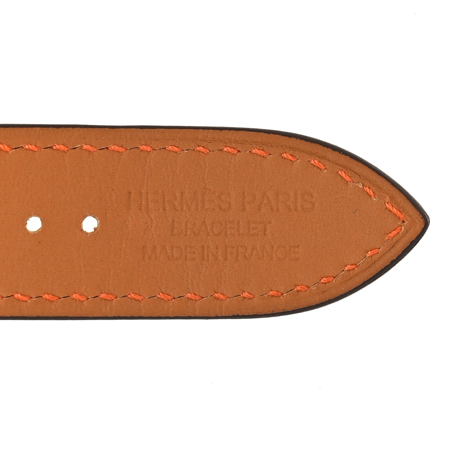 Hermes Swift 40mm Apple Watch Double Tour Band Indigo Craie Orange 3 of 4
