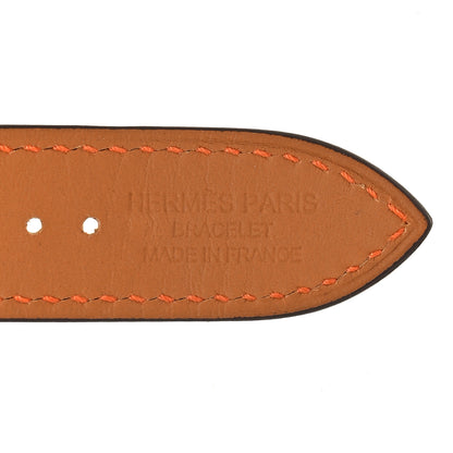 Hermes Swift 40mm Apple Watch Double Tour Band Indigo Craie Orange 3 of 4