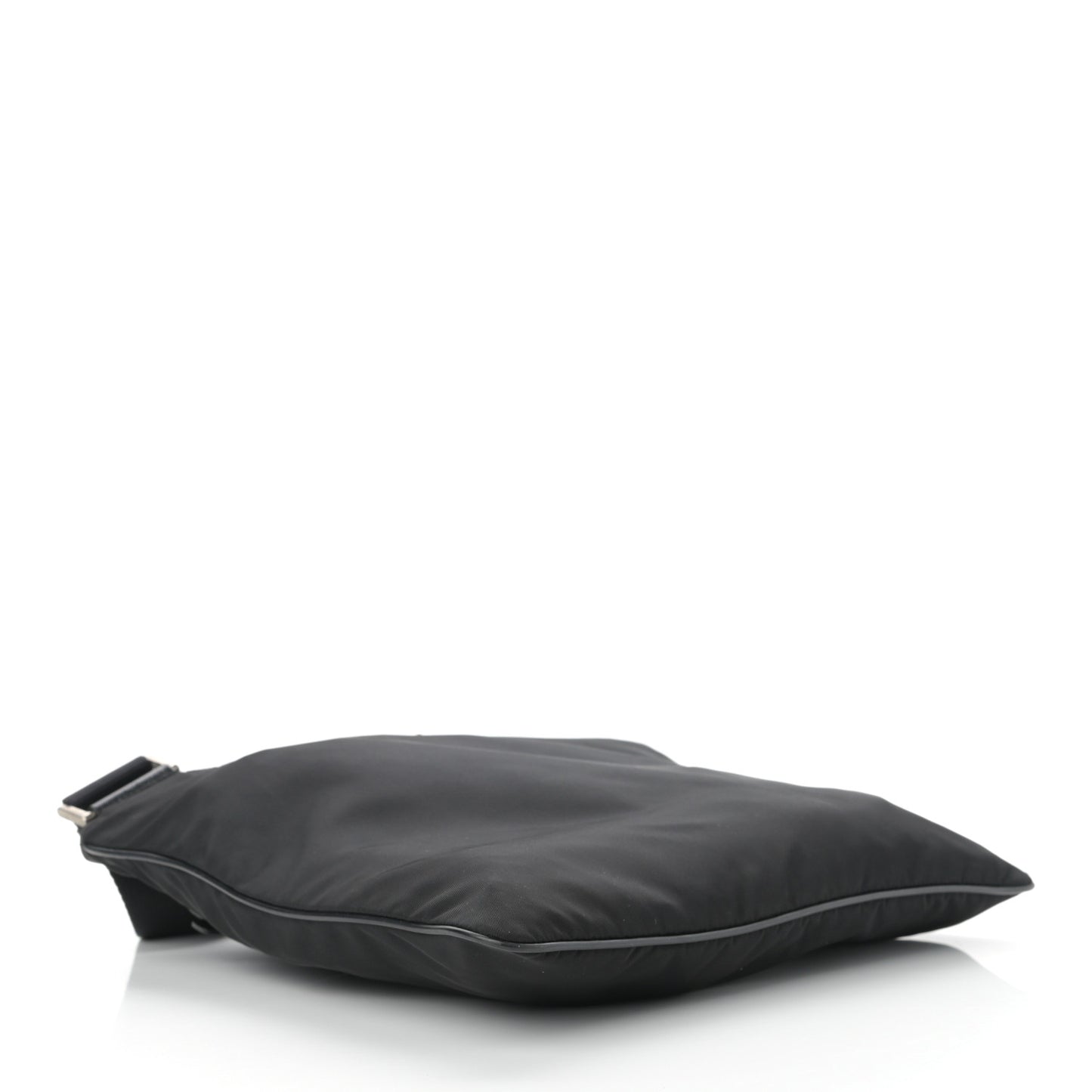 Nylon Vela Flat Messenger Bag Black