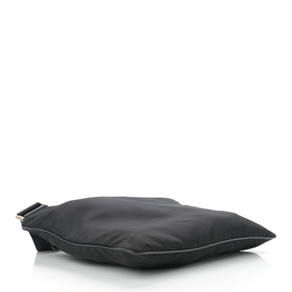 Prada Nylon Vela Flat Messenger Bag Black 4 of 9