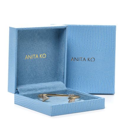 Anita Ko 18K Yellow Gold Diamond Single Point Arrow Cuff Bracelet 5 of 5