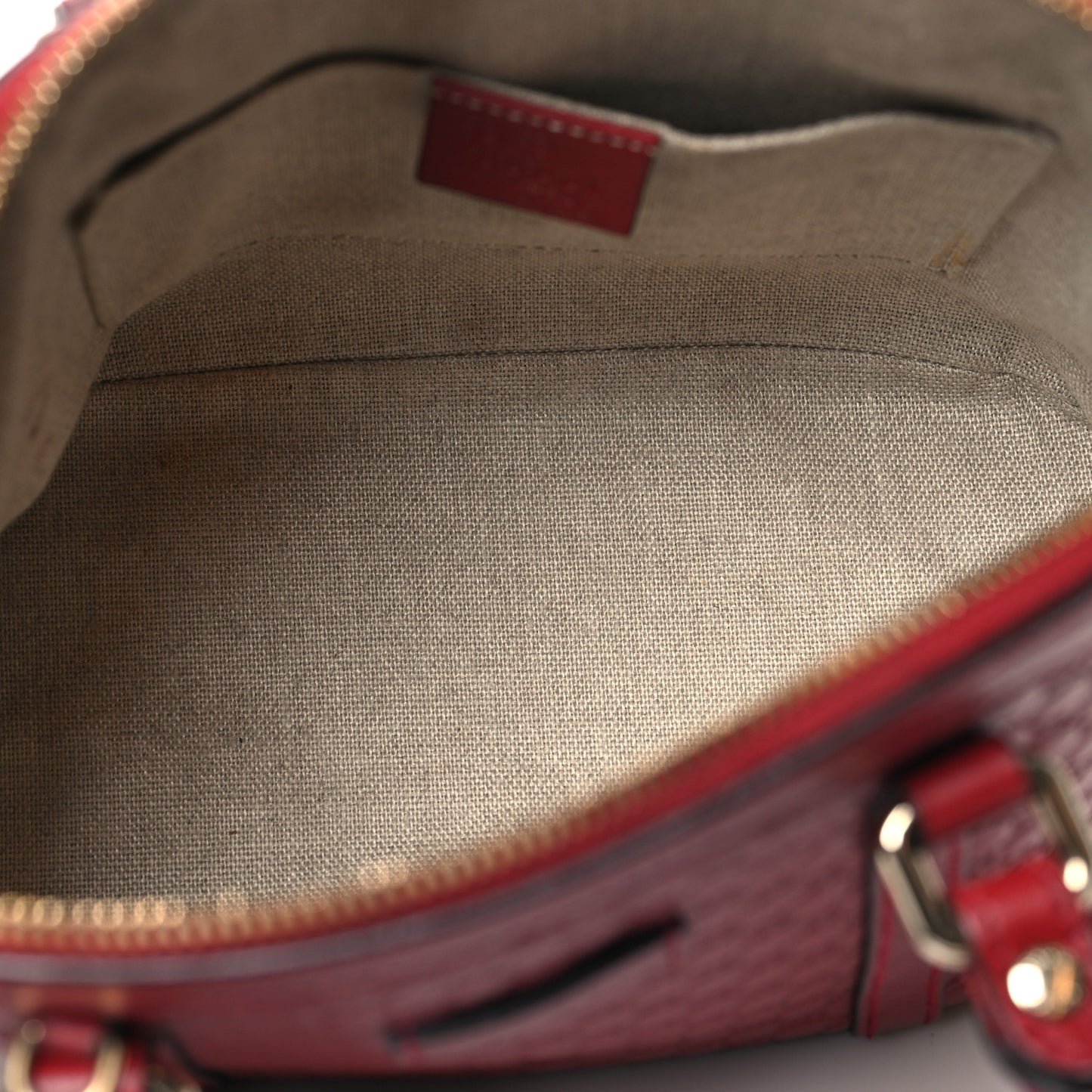 Soft Microguccissima Mini Dome Bag Rosso